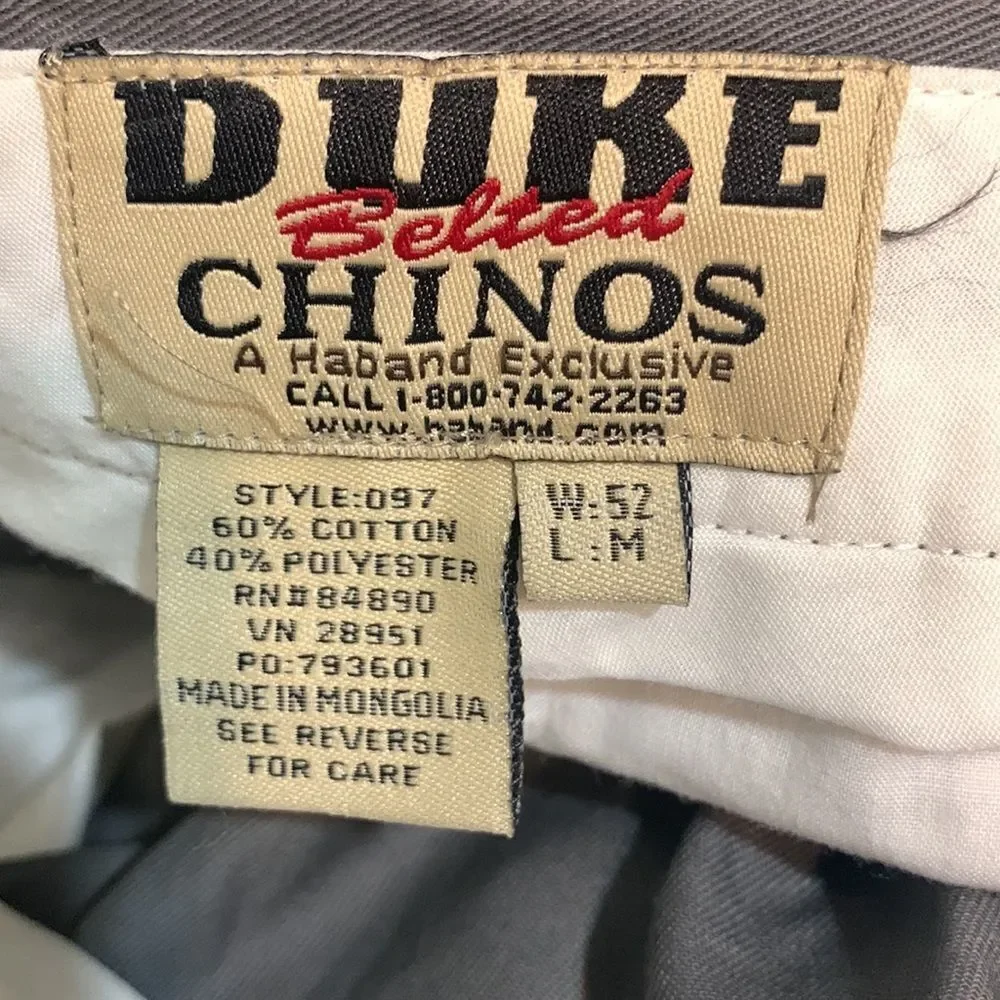 3for$20 men size 52 waist length 29.5 with belt